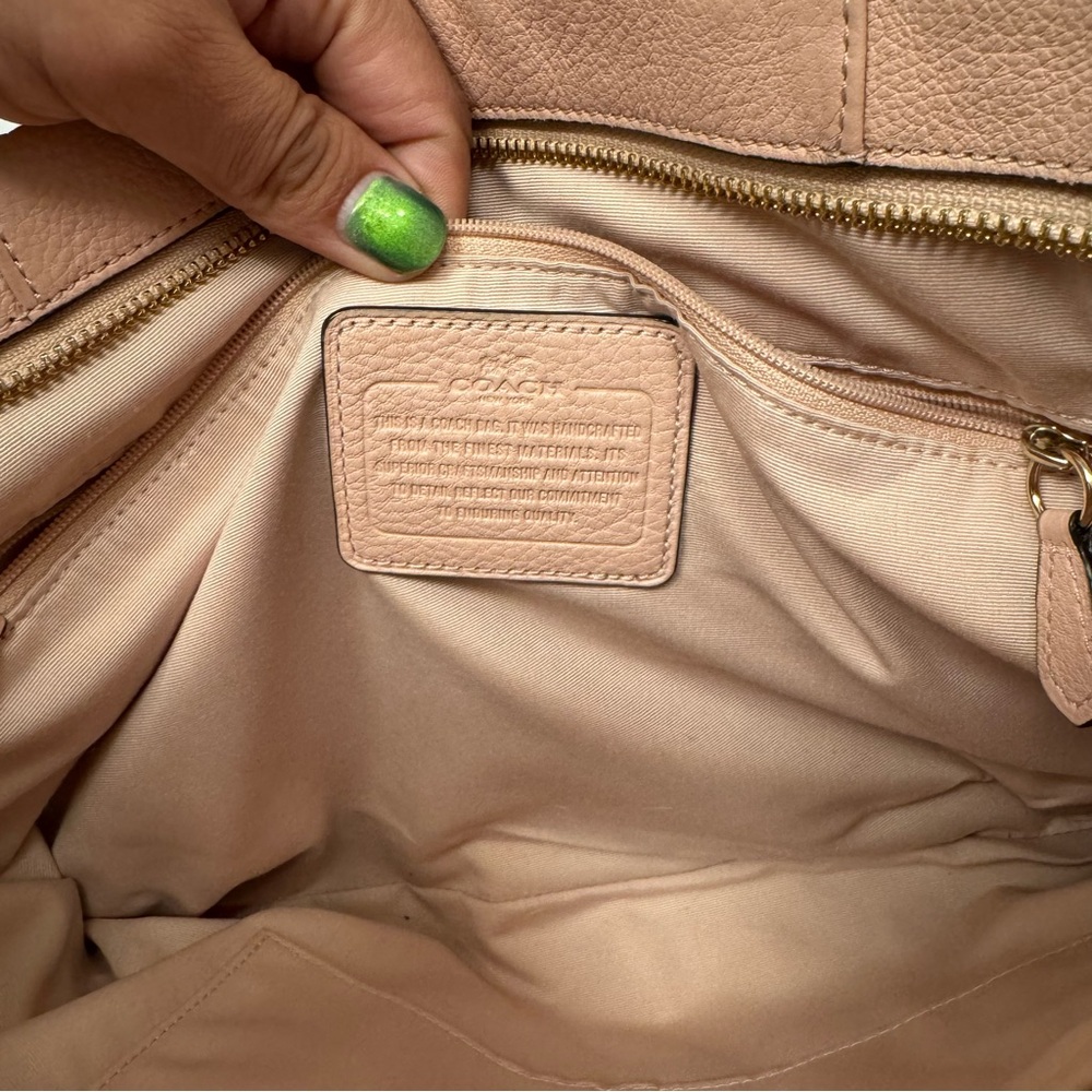 Coach Pink Leather Shoulder Crossbody Bag - Picture 5 of 5